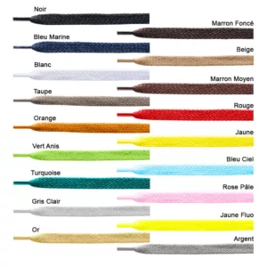 Fs lacet plat moyen 120 cm bleu ciel -bte 5