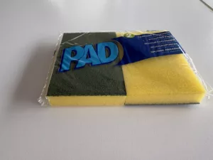 2f tampons pad jaune/vert 111*71*17mm