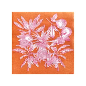 FS Serviettes 40x40 fruits exotiques orange cpe25