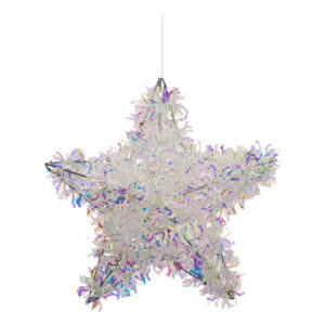 Sapin pvc etoile holo 20cm
