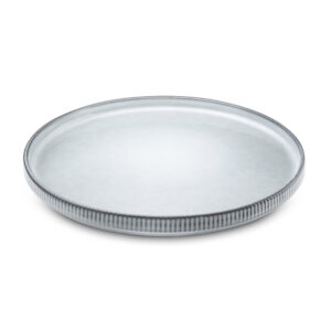 Assiette plate gris agora d25.5*h2cm