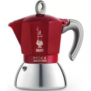 Cafetière italienne new moka induc rouge 4t