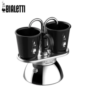 Cafetière mini express induc 2t + 2 tasses noir