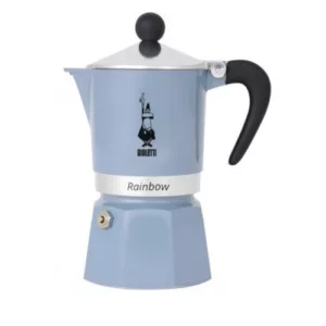 Cafetière italienne rainbow bleue 6t