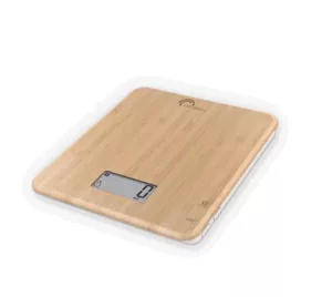 Balance culinaire à pile slim bambou