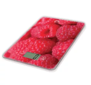 Balance culinaire à pile slim framboises