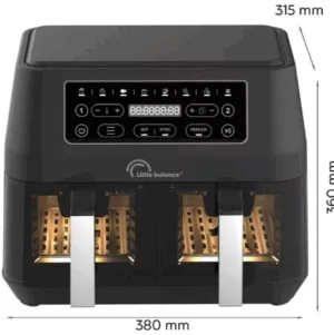 Airfryer crousty light duo ss pfas microsilicone