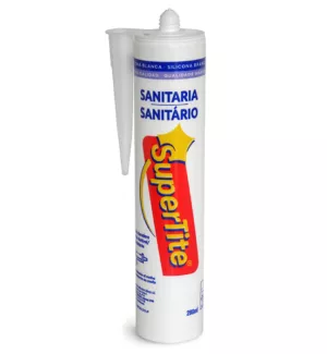 Mastic silicone salle de bain & cuisine blanc, car