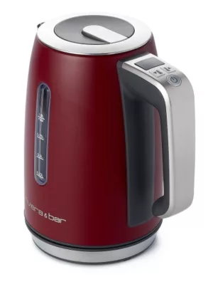 Bouilloire inox temperature reglable lisa 1l rouge