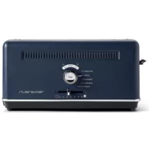 Grille-pain expert fente extra longue bleu