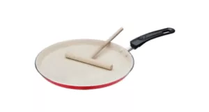 Crépière 26cm rouge avec étaleur