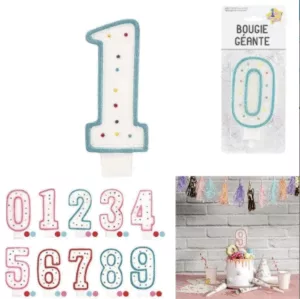 Fs bougie anniversaire 12.7cm