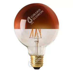 Fs  globe d95 filament led calotte bronze 8w e27 2