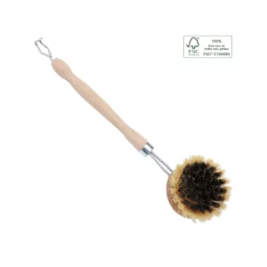 Brosse vaisselle laiton et fibre