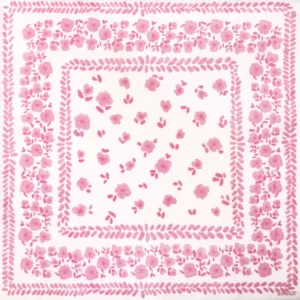 Serviettes 40x40 bandana rose pe26
