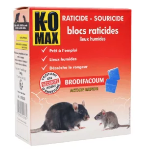 Raticide souricide bloc 240 g  k-omax