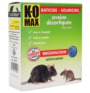Raticide souricide avoine 140 g  k-omax