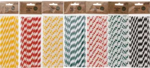 25 pailles en papier dur