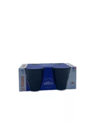 Picardie noir gobelet 9 cl x4