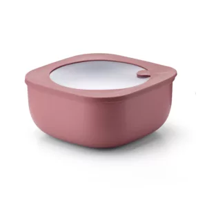 Boite hermétique xl carrée rouge mauve