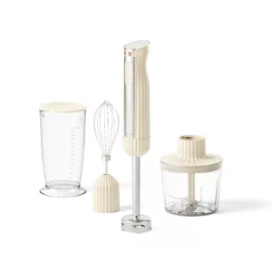 Mixeur à main avec accessoires sous chef crème