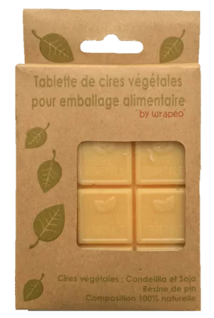 Tablette de cire végétale Wrapéo 12 carreaux