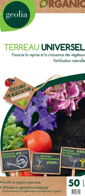 Terreau universel sans tourbe 50L