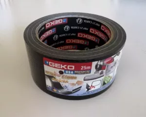 Ruban adhésif tissu noir 50mmx25m