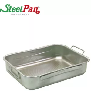 Plat four inox fond nid d abeille 40x28x8cm