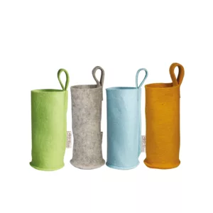 Housse gourde feutre couleurs assorties